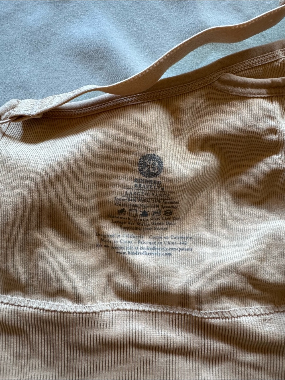 Set of 2 Kindred Bravely Nude Seamless Ribbed Nursing Bralettes - Picture 4 of 5